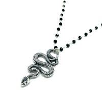 Collier Madame Black in Argent Cristallo MB CL SERP 02 - MB CL SERP 02